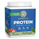 Sunwarric Organic Plant Protein Powder 124; Vegan Organic Protein Powder Unflavored with BCAA Aminoacids & Hemp Seed Pea Blend Medicine 124; Non- GMO Soy Dairy Filler & Gluten Free (Unflavored, 15 Servere)