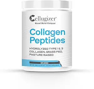 Collagen Peptider - Hydrolyzed Type 1 & 3 Collagen Powder Protein Supplements 124; Græs Fed, Unflavored