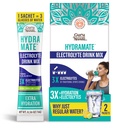 GuruNanda Hydramate Hydration Support Drink Mix - Electrolyte Powder Packets for Dehydration, Motion & Energy - Ingen tilsat sødestoffer, non-GMO, Natural Lemon Lime Flavor - 2 Greve (0,56 oz Hver)