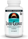 Kilde Naturals Levergarde, med Silymarin, CoQ10, L- Cysteine Complex, for sund lever funktion * - 120 tabletter