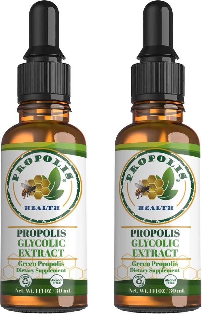 Green Propolis Extract Liquid - Brasiliansk Bee Propolis - Alkohol- Gratis immunforsvar Support - 60-dages levering - Naturlig Immunitet Skud