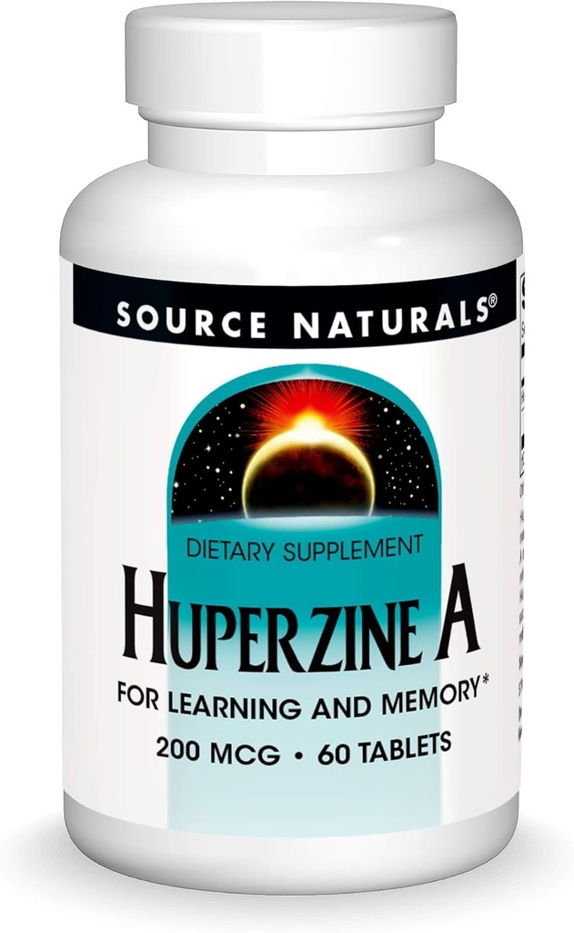 Source Naturals Huperzine A 200 mcg for Learning & Memory - 60 tabletter