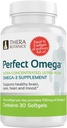 Therabotanics Perfect Omega Fish Oil Supplement EPA & DHA - Høj Absorption, Koncentreret Omega 3 til hjerte, hjerne, øje, & Metabolic Health - Alaska Fish Oil Softgels - 30 Greve (Pakke af 1)