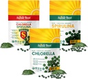 Sunlit Bedste Ultimate Chlorella & Spirulina Bundle Buddy 124; Super Green Kosttilskud til immunforsvar, Gut Health, Mood & Energy