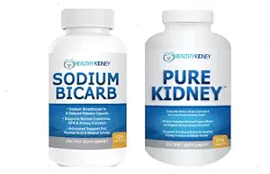 Pure Nyre & Natrium Bicarb 2- Pack Bundle til Protein Support & Support Normal Acid Niveauer