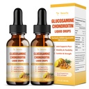 (2 Paks) Glucosamin Chondroitin MSM Support Joint Health - Chondroitin Sulfate Supplement Gurkemeje, Quercetin, Bromelain, MSM Olie