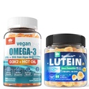 Sukkerfri Lutein 20mg 40mg & Vegan Omega3 Gummies 1280mg