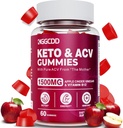 Keto ACV Gummies Advanced Weight - L0ss-, - Keto Gummy Supplement for kvinder og mænd, med 1500MG Apple Cider Vincious & Vitamin B12, Vegan & Non- GMO, Detox & Cleanse, Low- Carb, 60 Greve