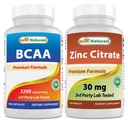 Bedste Naturals BCAA 3200mg & Zink Citrate 30 mg