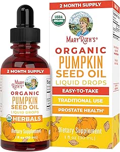 MaryRuth Organics Pumpkin Seed Oil Cold Pressed | 2 Month Supply | USDA Organic Pumpkin Seed Liquid Drops for Men and Women | Urinary Health in Men | Sugar Free | Vegan | Non-GMO | 60 Servings