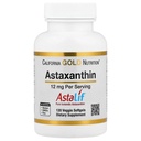 California Gold Nutrition Astaxanthin, Antioxidant Carotenoid, AstaLif Pure Islandsk Biologisk Aktiv 99% Isomer, 12 mg, 120 Veggie Softgels