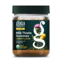 Gaia Herbs Milk Thistle Gummies - Urte supplement med antioxidant egenskaber for lever sundhed & lever Detox - Lemon Flavored - 60 Vegan Gummies