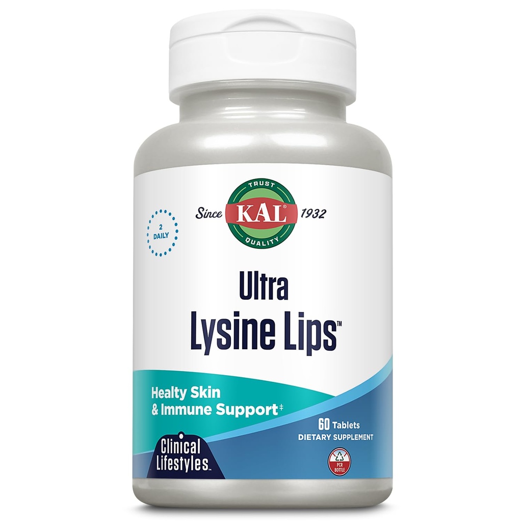 Kal Ultra Lysin Lips Tablets, 60 Greve