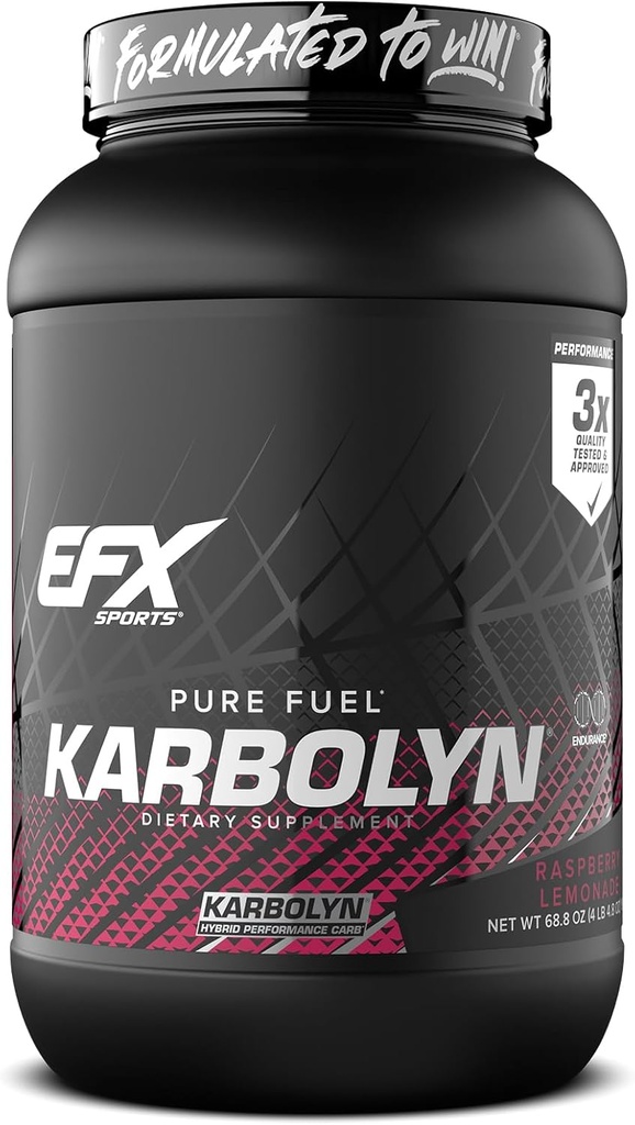 EFX Sports Karbolyn Brændstof Budd124; Fast- Absorbing Carbodiate Pulver Budd124; Carb Belastning, Vedvarende energi, Quick Recovery