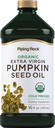 Piping Rock Pumpkin Seed Oil Organic Cold Pressed | 16 Fl Oz | Extra Virgin, Non-GMO, Gluten Free Supplement