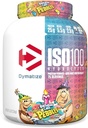 Dymatisere ISO100 Whey Protein Powder Isolate, Fødselsdagskage, 25g protein, 5 Pund, 5,5g BCAA, mindre end 120 Cal., Gluten Free, 1g fedt, 1g sukker, 2g Carb (75 Servere)