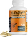 Bronson Glucosamine Chondroitin Gurkemeje & MSM Advanced Joint & Cartiage Formel, understøtter sunde Joints, Mobilitet & Cartiage - Non-GMO, 180 Kapsler