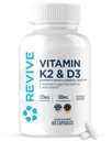 REVIVE MD D3-vitamin & K2 - Understøtter ben sundhed & muskel styrke - K2 & D3 Vitamin supplement til kvinder & mænd sundhed & hjerne funktion