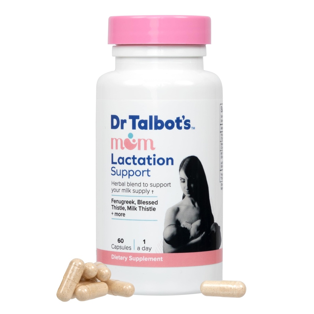 Dr. Talbots mor Probiotisk Amning Support - Herbal Blend of Fenugreek, Velsignet tidsel, Mælk tidsel, og mere - 60 kapsler