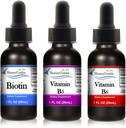 HoneyCombs flydende dråber 1oz hver spare 10% - vitamin B7 (biotin) + vitamin B5 (pantothensyre) + vitamin B6 (Pyridoxin)