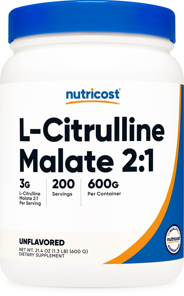 Nutricost L- Citrullin Malat (2: 1) Pulver (600 Bedste)