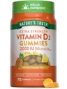 Nature 's Truth Vitamin D3 Gummies ttesmå 124; 2000 IE ttesmå 124; 70 Tæller 124; Ananas Articulus 124; Vegetarisk, Non- GMO og Gluten Free Supplement