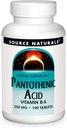 Source Naturals Pantothenic Acid 250 mg Vitamin B-5 Dietary Supplement - 100 Tablets