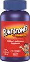 Flintstones Chewable Kids Vitaminer, Komplet Multivitamin til børn og Toddlers med jern, Calcium, C-vitamin, D-vitamin & mere, 150ct