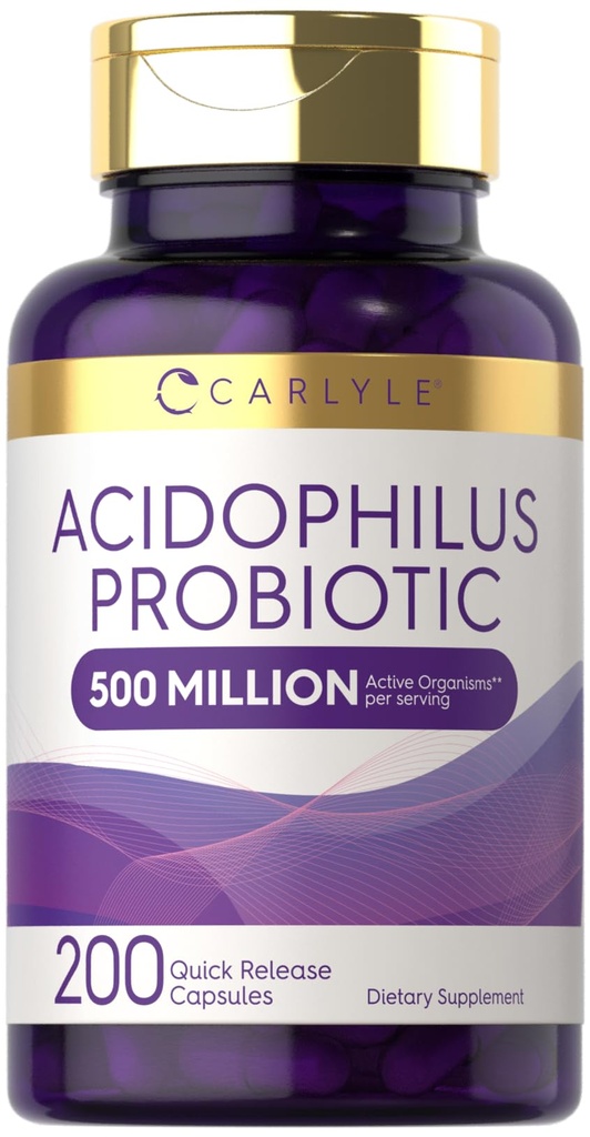 Carlyle Acidophilus Probiotiske kapsler til kvinder og mænd