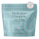 TRU Kosttilskud Hydration Complete BCAA, Plant Based Aminosyrer + Pink Himalayan Salt, Elektrolyter & L- Carnitin, Vegan, Zero Calories, Ingen kunstige sødemidler, 24 Servering, Tropical Issicle