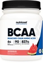 Nutricost BCAA Powder (Watermelon, 90 Serv) - Optimal 2: 1: 1 Ratio