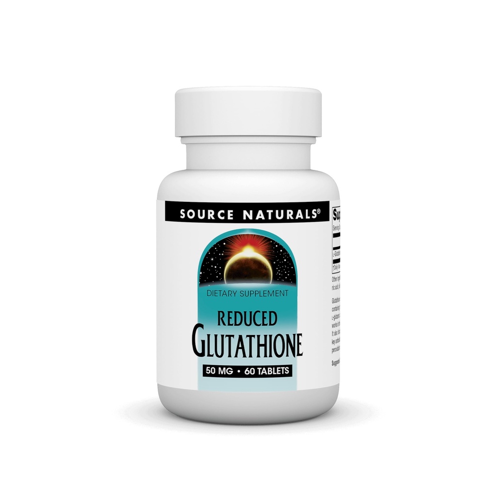 Source Naturals Glutathione, supplement til leverstøtte * - 50 mg - 60 tabletter