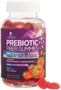 Fiber Gummies for voksne, Daglig 4g Gummy Fiber Supplement, Prebiotic Gummy fordøjelsesstøtte - Plant baserede Opløselige Fiber Chews, Prebiotics understøtter regelmæssighed og fordøjelse Non- GMO - 120 Gummies