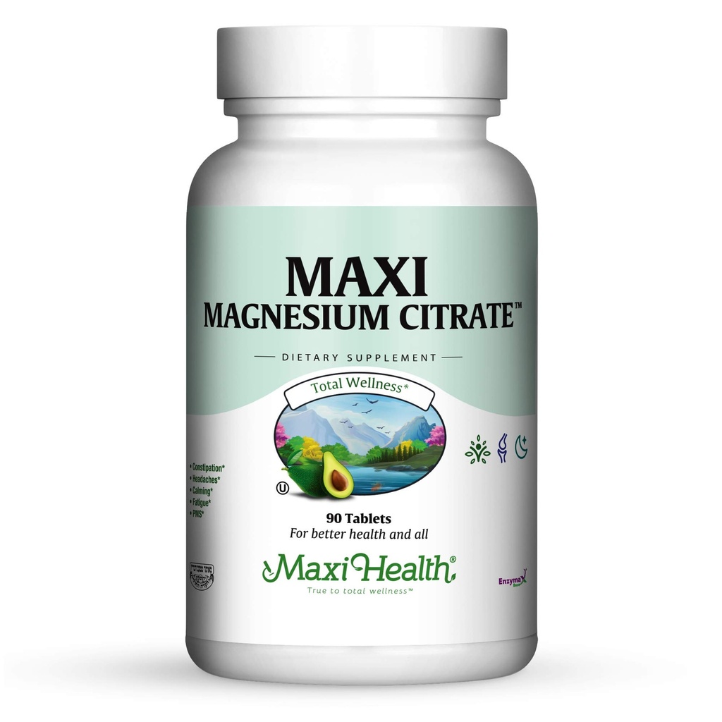 Maxi Health Maxi Magnesium Citrate Supplement, 90 Tæl (MCT)