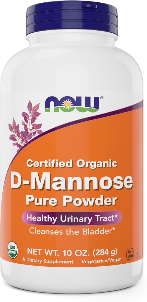 Now Foods Pure, Organic D- Mannose 10 oz Powder - Brege Cleanse og Urinary Tract Health Supplement - Non-GMO - Vegan Friendly - 2000mg / 2 Bedste pr Servering