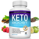 Keto Boost Diet Pills Ketosis Supplement - Natural eksogen Keto Formel Support Energy & Focus, Avancerede Ketoner til Ketogen Diet, Keto Diet Pills, for Mænd Kvinder