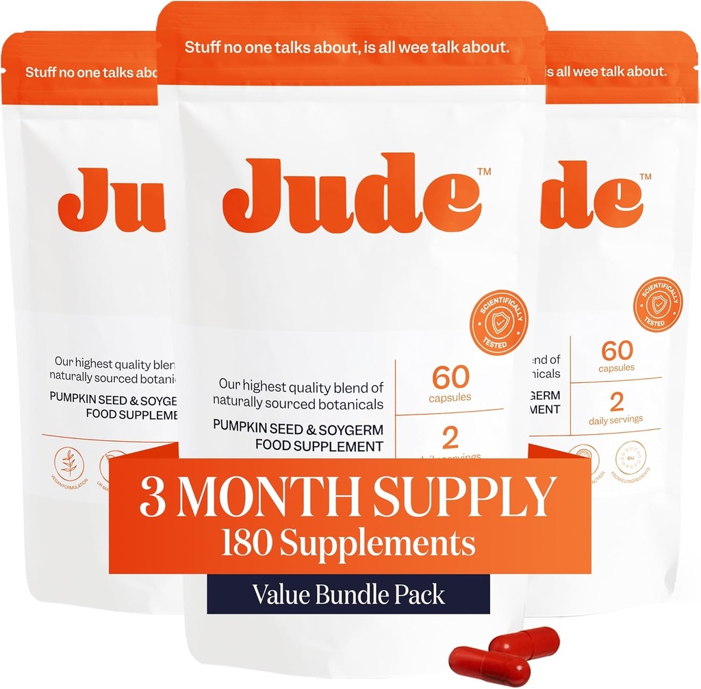 Jude Bstige Control Tablets, Daily Supplement, Reduce Leaks, Relieve Need- to- Go Hastighed, Forbedre søvn, Overaktive Blet Tablets, 180 Kapsler