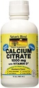 Nature 's Blend Calcium Citrate med D3 Blåbær Flavet Væske 16 oz Hver (pakke med 2)