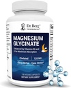 Dr. Berg Maksimal styrke 4- in-1 Chelated Magnesium Glycinate med ren, potent & Pure Ingredients