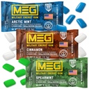 MEG Gum - Military Energy Gum MEP 124; 100 mg koffein Per stykke - 15 stk Pack - Energi og fokus til Boost Performace
