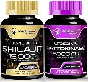 Nattokinase Supplement kapsler - 5000 FU - enzymer fra Pure Japansk Nato Extract