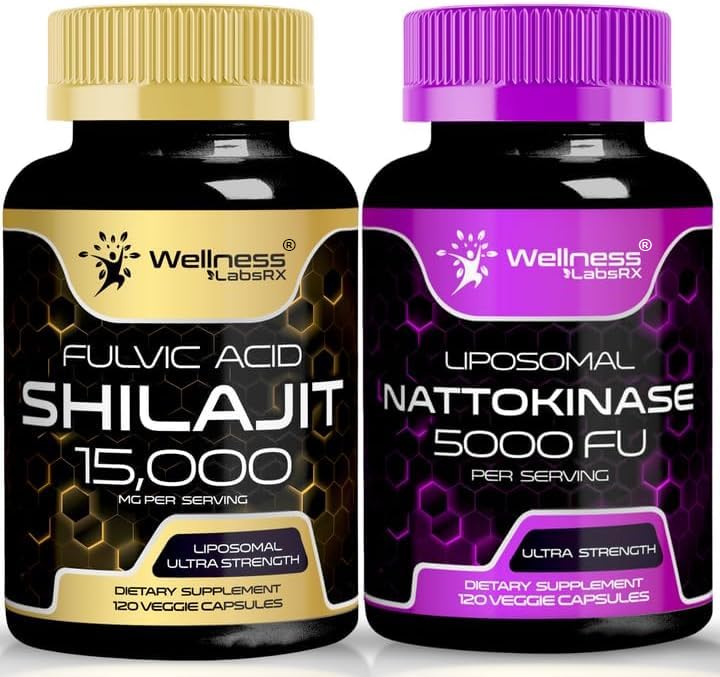 Nattokinase Supplement kapsler - 5000 FU - enzymer fra Pure Japansk Nato Extract