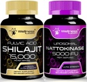 Nattokinase Supplement kapsler - 5000 FU - enzymer fra Pure Japansk Nato Extract
