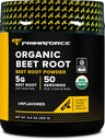 Primaforce Organic Beet Root Powder (250g) Uden smag - Naturlig kilde til antioxidanter og næringsstoffer