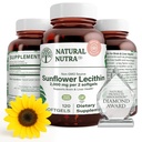 Naturlig Nutra Sunflower Lecithin 2000 mg tillæg, Understøtter Amning mødre med plug Milk Duct Relief, Lever & hjerne sundhed Booster, Soy Free, Non- GMO, Gluten- Free, 120 Softge
