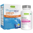 Advanced Prenatal Multivitamin & Pharmepa Complete EPA DHA rTG Omega 3 1000mg Graviditet Support Bundle, af Igennus