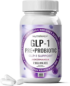 Akkermansia Muciniphila GLP-1 Probiotiske Kosttilskud - 2 milliarder AFU med Xylooligosaccharides XOS Clostridium Bifidobacterium Øger GLP1 Produktion - Gluten Free Vegan Kapsler til mænd Kvinder