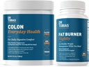 Dr. Tobias Colon Everyday Health and Fat Burner Nightly, Daglig fordøjelse & Night Time Metabolic Support, Curb Cravings, Boost Energy & Gut Health, Non- GMO