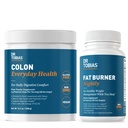 Dr. Tobias Colon Everyday Health and Fat Burner Nightly, Daglig fordøjelse & Night Time Metabolic Support, Curb Cravings, Boost Energy & Gut Health, Non- GMO