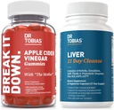 Dr. Tobias Lever 21 Day Cleanse og Apple Cider Vincious Gummies - understøtter fordøjelsessygdomme og lever Detox, Vegan, Non- GMO